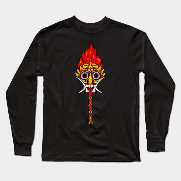 Rangda Balinese Culture Long Sleeve T-Shirt by SAT.D Project